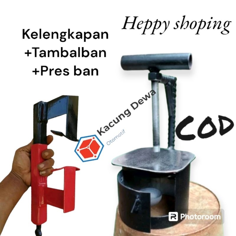 paket tambal ban bakar & pres ban