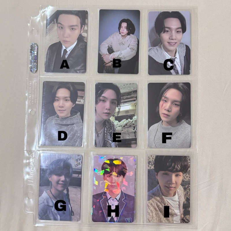 Suga BTS Photocard Official