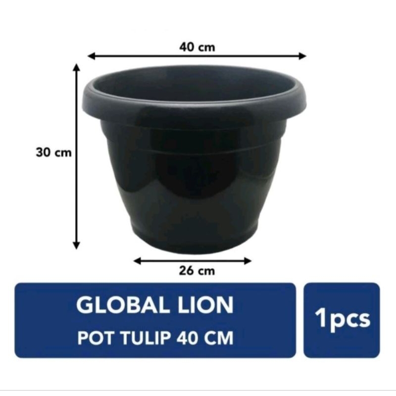 POT TANAMAN TULIP 40 CM//POT PLASTIK 40 CM