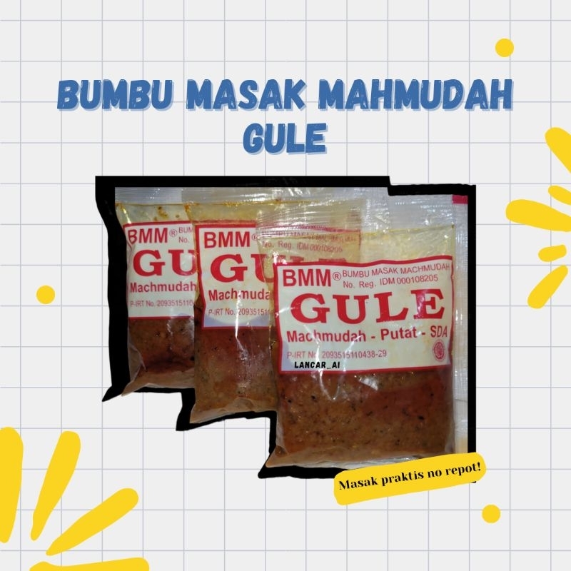 

Bumbu Masak Mahmudah / Bumbu Instan / BMM Gule