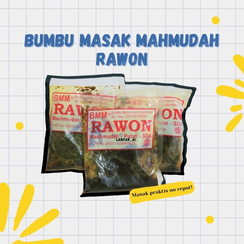 

Bumbu Masak Mahmudah / Bumbu Instan / BMM Rawon