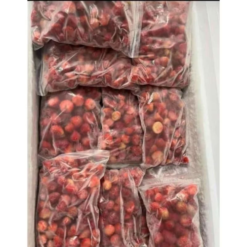 

stroberi beku 1kg kualitas premium