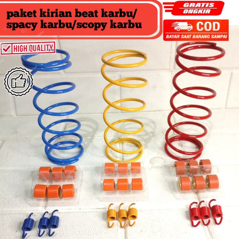 PAKETAN HEMAT KIRIAN RACING PER CVT BEAT KARBU/SPACY KARBU/SCOPY KARBU