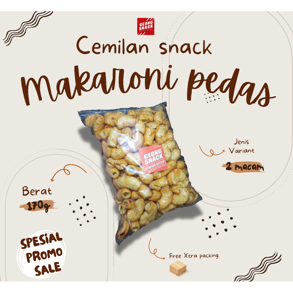 

Geong Snack - Makaroni Pedas 170g
