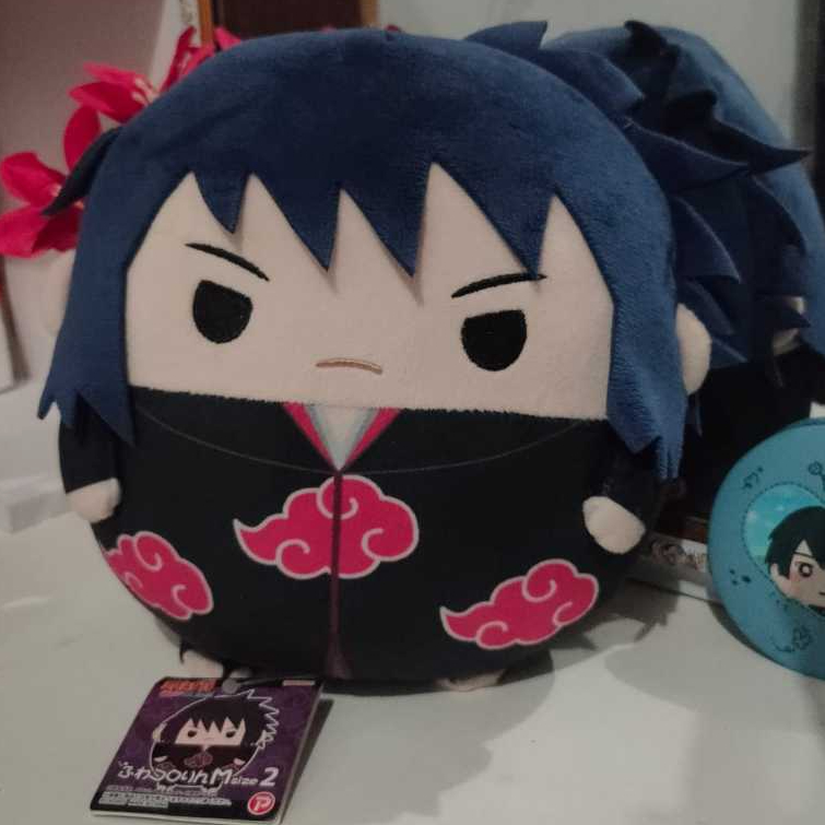 (BOOKED) Naruto Shippuden: Fuwa Kororin size M Sasuke Uchiha, Akatsuki Version