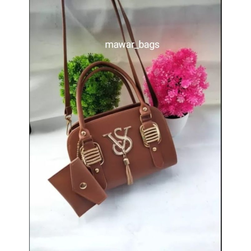 Tas Kondangan Tas pesta Vss rumbai Tas Selempang dan Bahu Wanita free Gantungan dompet mini