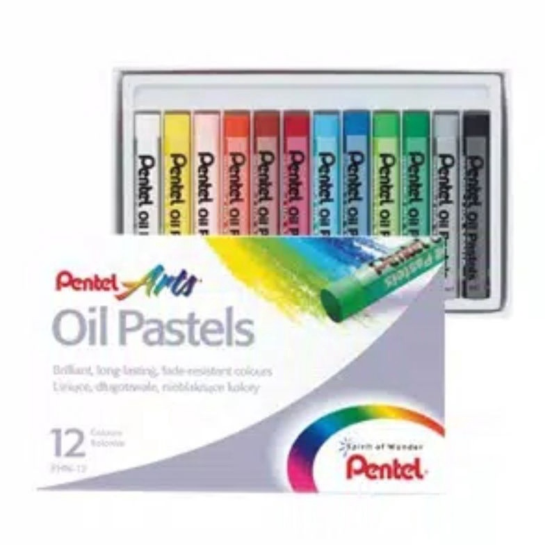 

PROMO TERGILA Pentels Art Oil Pastel 12 Warna Crayon Krayon Minyak