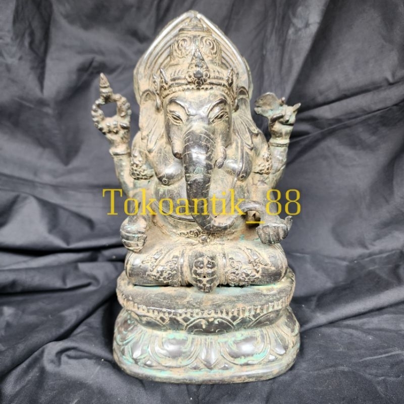 PATUNG GANESHA PERUNGGU ANTIK BERAT
