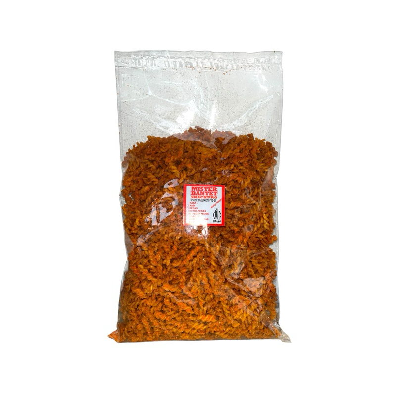 

Makaroni Spiral / Uril Pedas Daun Jeruk 1kg - MisterBantet TSK