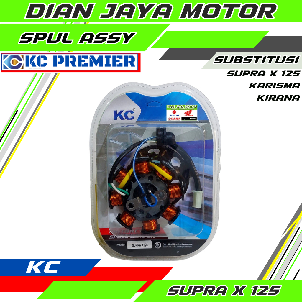 Sepul Spool Spoll Spul Supra X 125 Karisma Kirana KC Premier Stator assy Honda supra x125 DJM Dian j