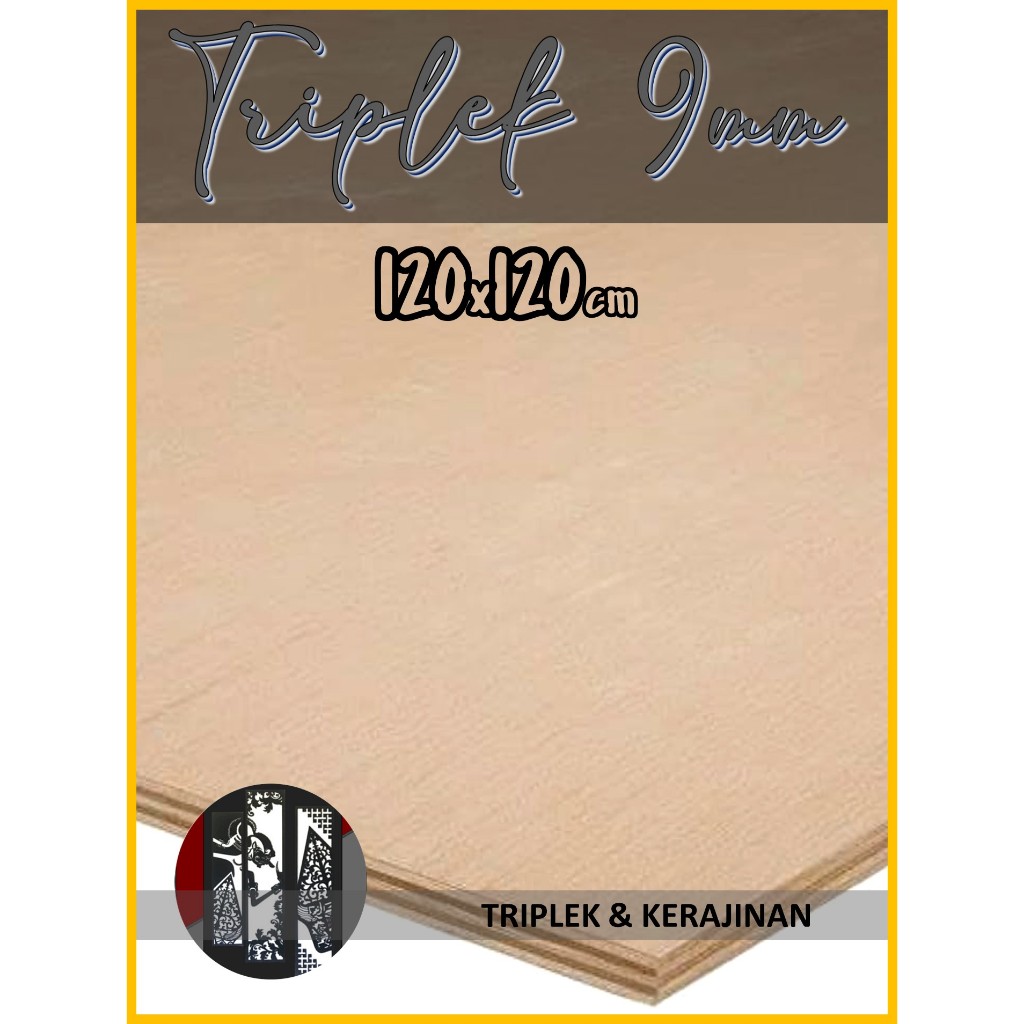 Triplek 9mm 120x120 cm Kualitas Premium Plywood Multiplek 9 mm 120x120cm | 120 x 120 cm