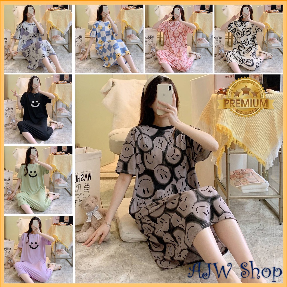 BURUAN ORDER GAN AJW Shop Daster Lengan Pendek Wanita Kekinian  Daster Import Panjang Lengan Pendek 