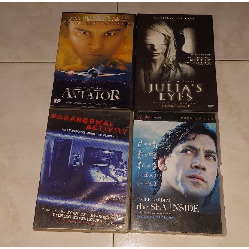 dvd barat original THE AVIATOR / JULIA'S EYES / PARANORMAL ACTIVITY / THE SEA INSIDE