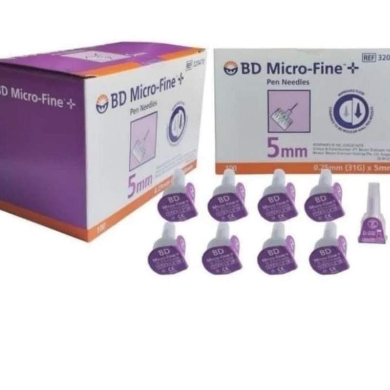 Jarum Insulin BD 5 mm micro fine / jarum insulin bd ungu