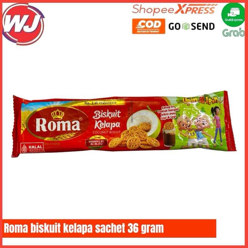 

ROMA BISKUIT KELAPA SACHET 36 GRAM