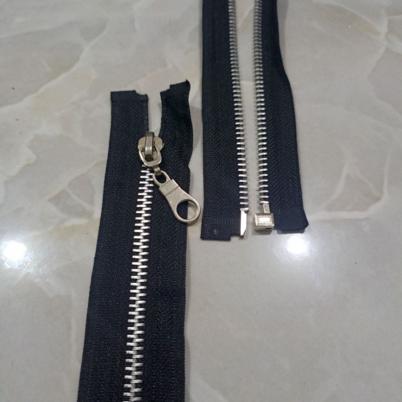 (1Lusin) Resleting Jaket Gigi Besi ATG