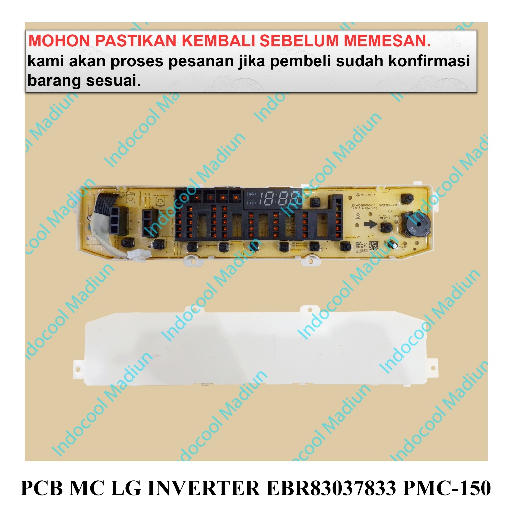 PMC-150  PANEL / MODUL MESIN CUCI / PCB MESIN CUCI LG INVERTER EBR83037833(PANEL)