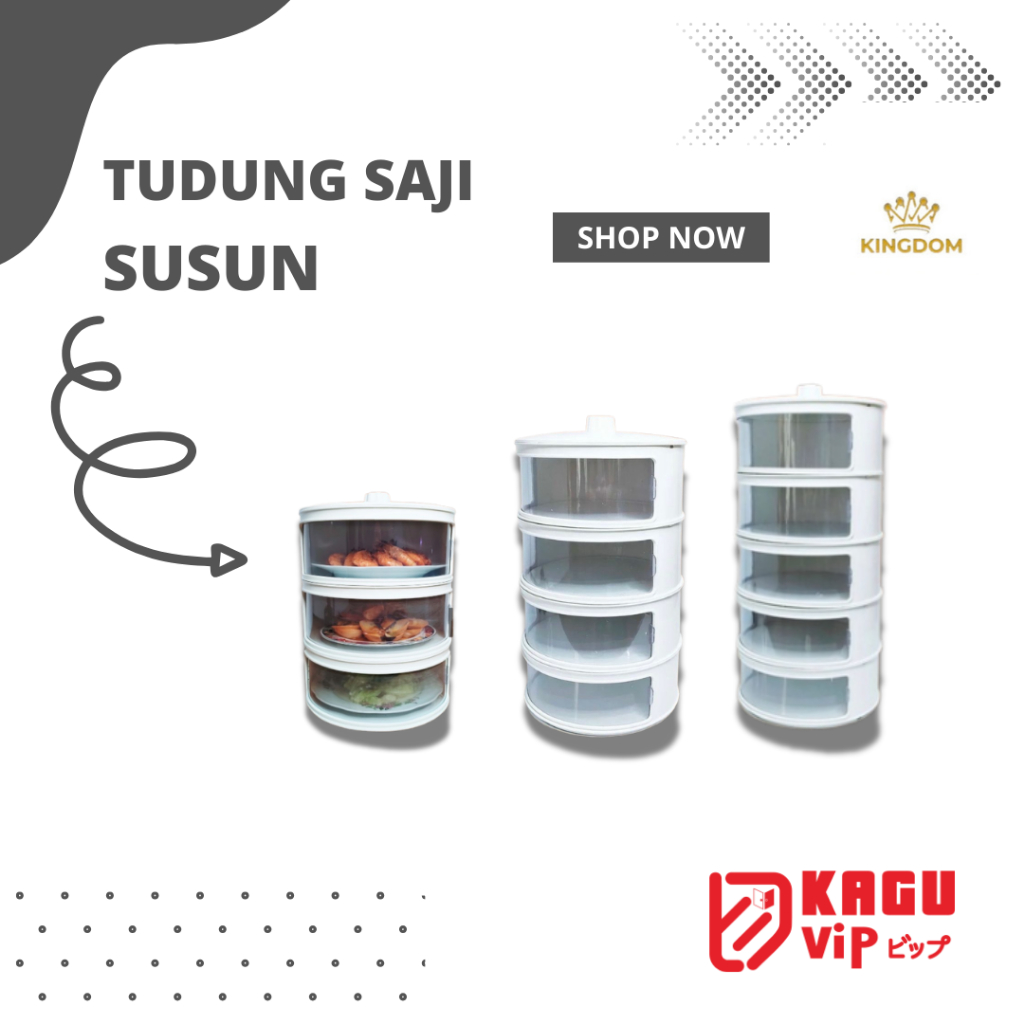 Tempat Penyimpanan Makanan / Tudung Saji Susun / Modern Food Cover