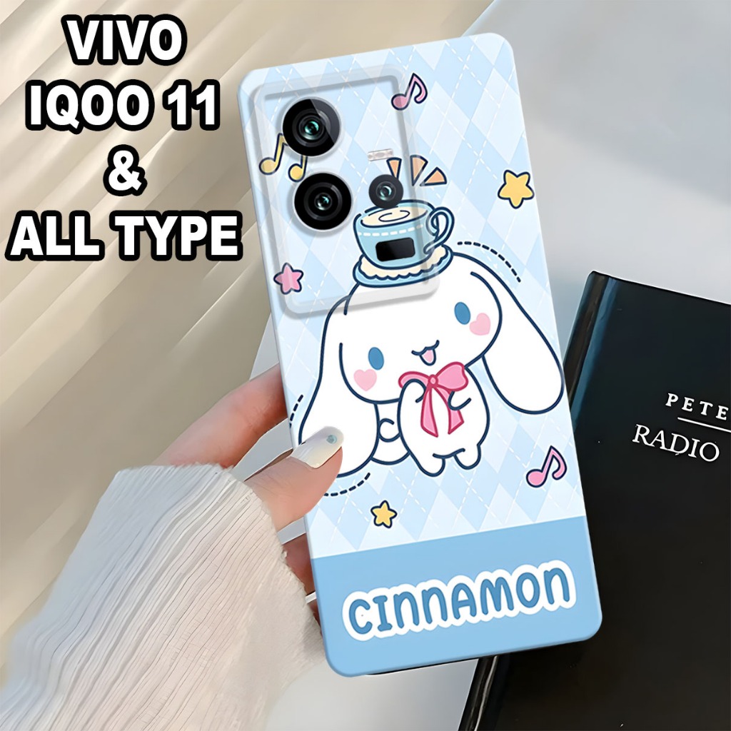 (GC17) Softcase karet Hp IQOO 11 Terbaru 2024 / Case Cewek / Case IQOO 11 Silikon Tpu Pro Camera / K