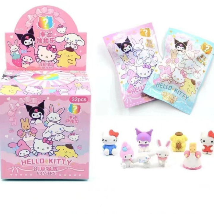 

Grosir Eraser Pokemon Misteri Blind Box Sanrio Random Eraser Pikachu Mystery Bag