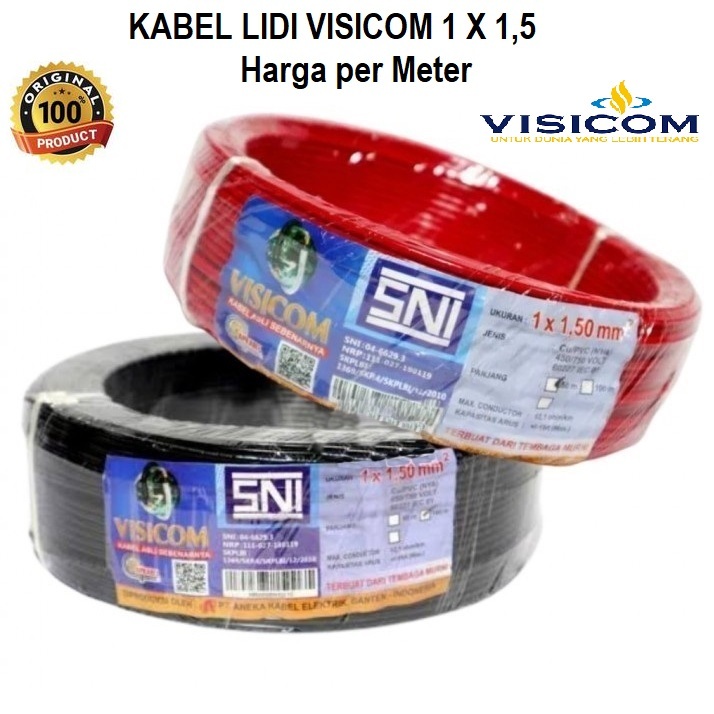 Visicom kabel Nya / Kabel Lidi 1 x 1,5 mm per Meter