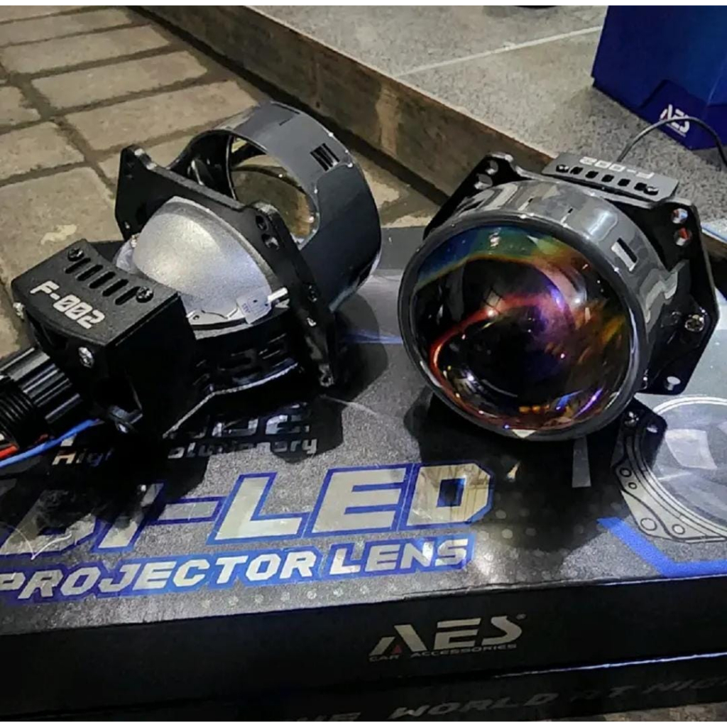 AES f-002 Projector Biled AES F2 3 inch 65 watt ORIGINAL AES - SEPASANG