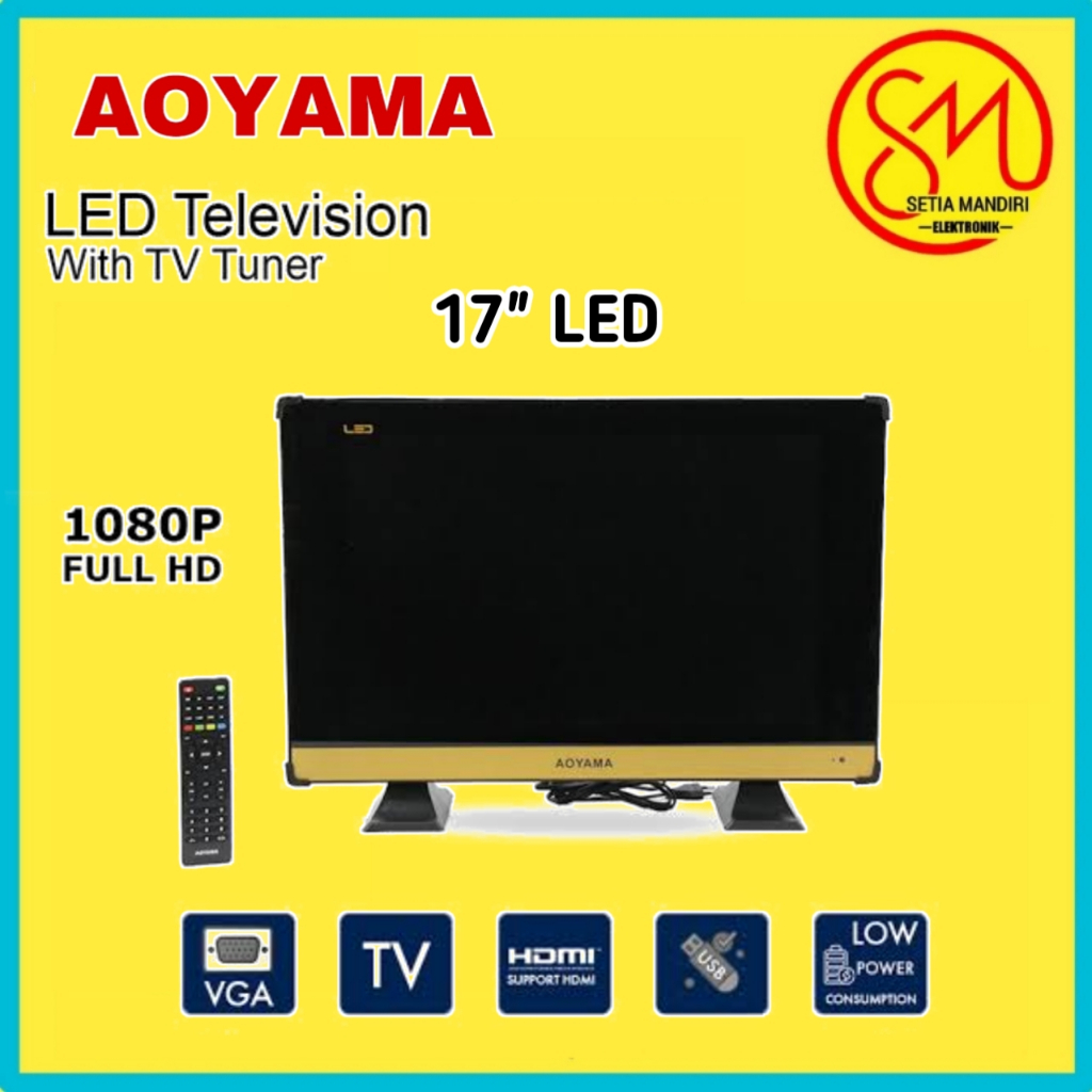 [KARGO]AOYAMA TV LED DIGITAL 17/20/22/24 Inch - GARANSI RESMI 1 Tahun