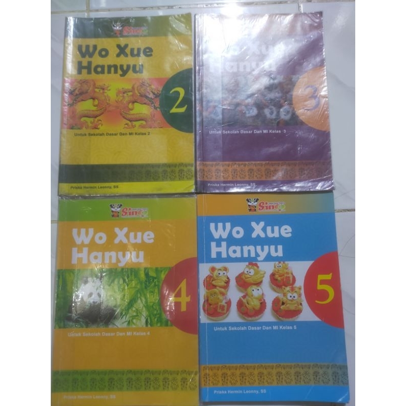 Buku bekas MANDARIN WO XUE HANYU KELAS 2,3,4,5 SDPENERBIT SINO