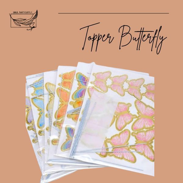 

( QC ) TERLARIS STIKER KUPU KUPU / DEKORASI BUKET /Topper kue / CAKE TOPPER BUTTERFLY / HIASAN KUE ULANG TAHUN / BUKET KUPU KUPU