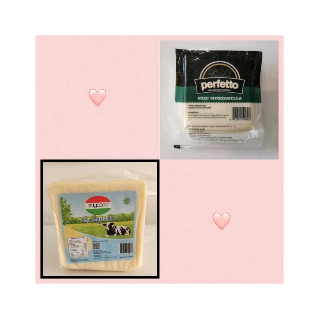 

Mozarella Promo Keju Perfetto Zayco313 pabrik asli 100% Halal dan BPOM
