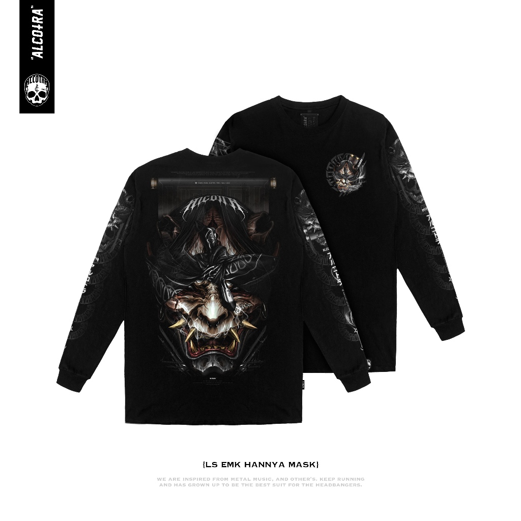 LS EMK HANNYA MASK // LONGSLEEVE EMAKI HANNYA MASK // KAOS LENGAN PANJANG ALCOTRA