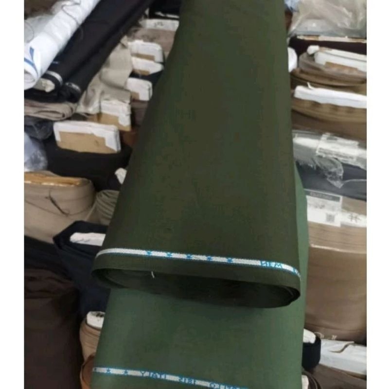 Kain Dasar Bahan Seragam PDH TNI AD Woll Asli Bulu Domba