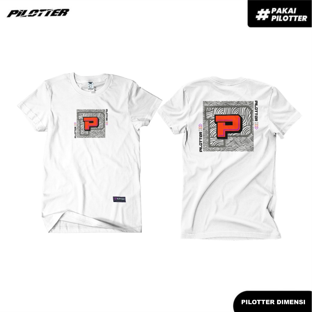 KAOS PILOTTER DIMENSI PUTIH ORIGINAL KAOS PILOTER KAOS BRAND PILOTTER FREE 2 STIKER