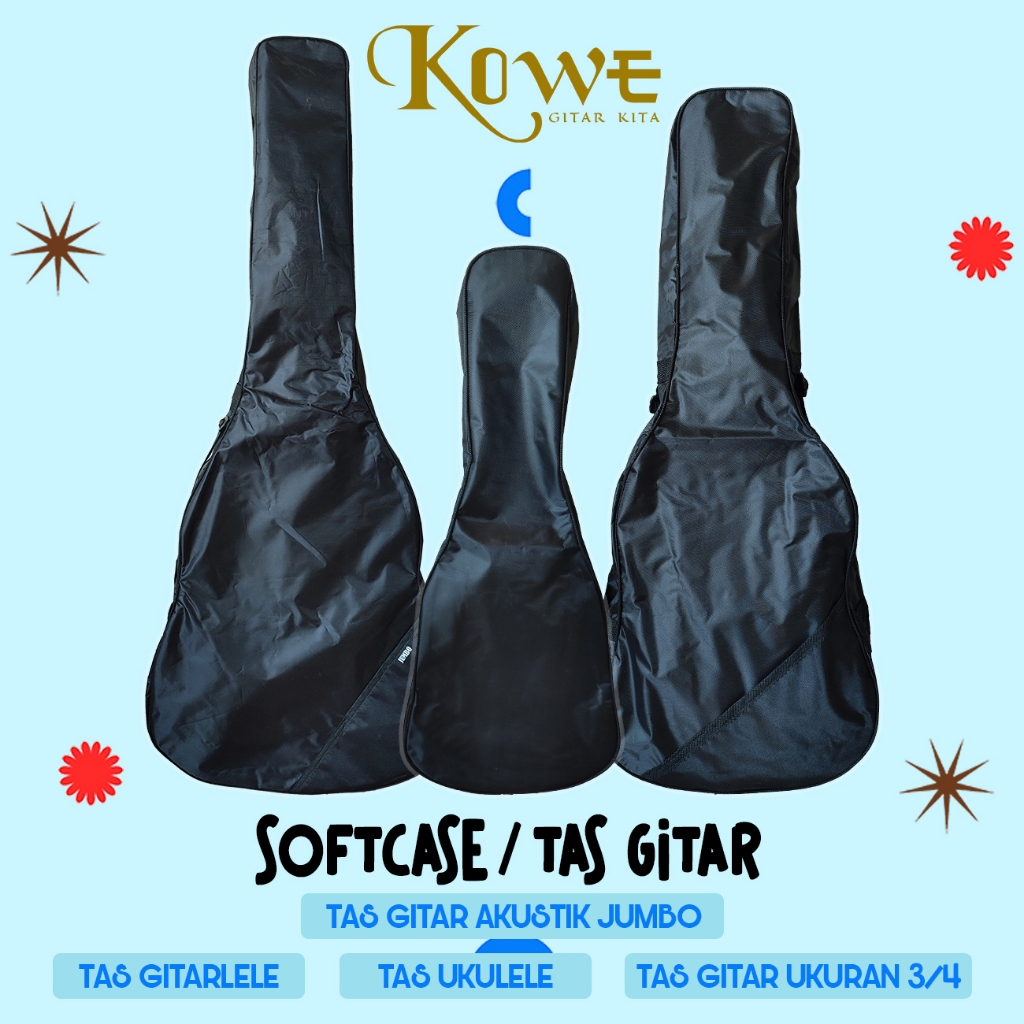 Softcase gitar mini / tas gitar mini