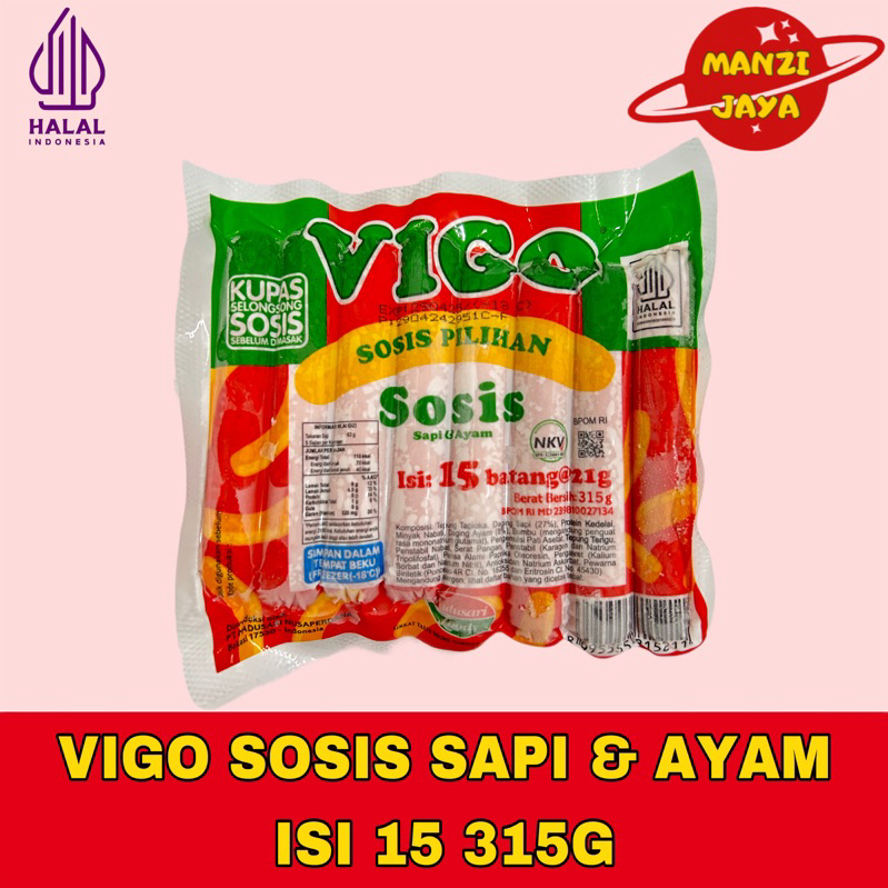 

VIGO Sosis Ayam & Sapi Isi 15 330gr