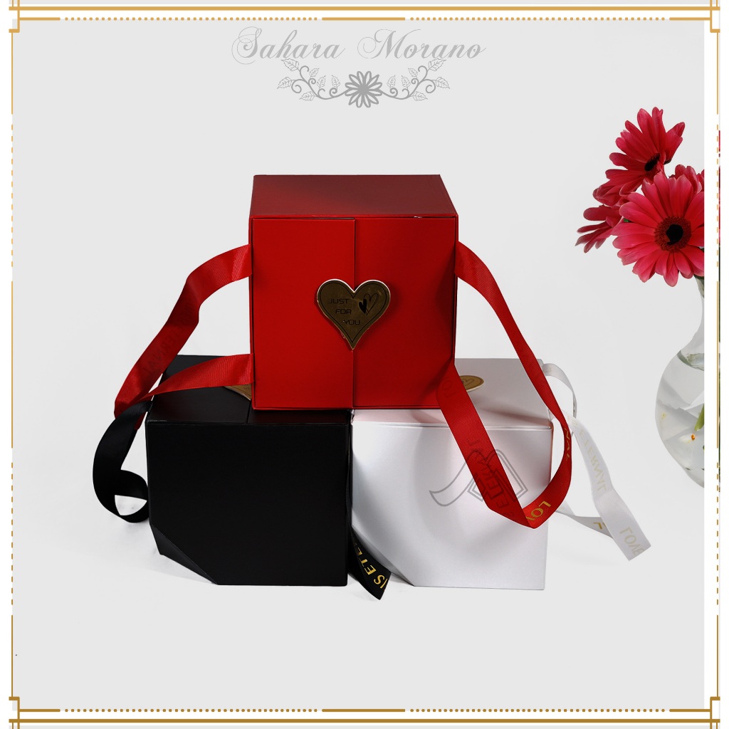 

Gift Box Handle / Paperbag Tali / Side Opening / Kotak Hampers / Kotak Kado Ulang Tahun