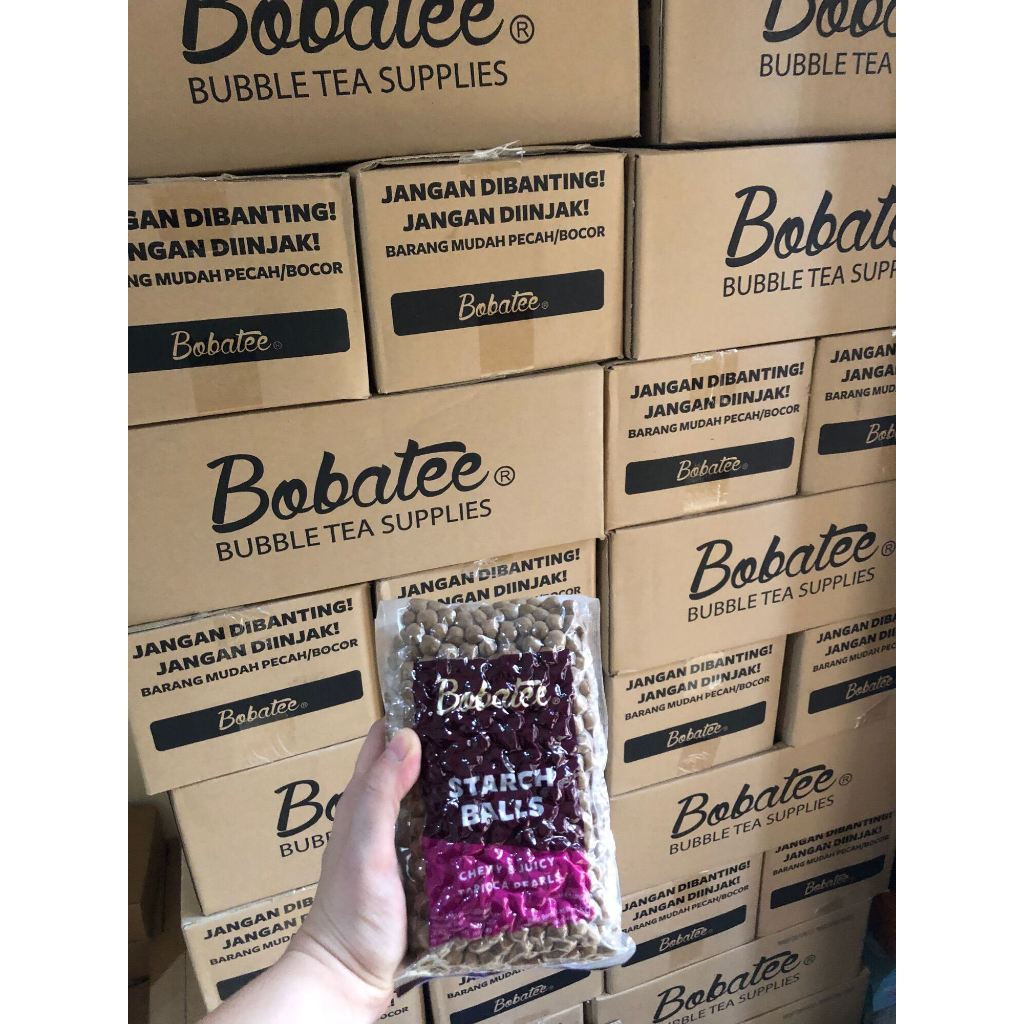 

Bubble Pearl Tapioka BOBATEE 1 Kg Bonus Bubble Wrap Boba Mutiara