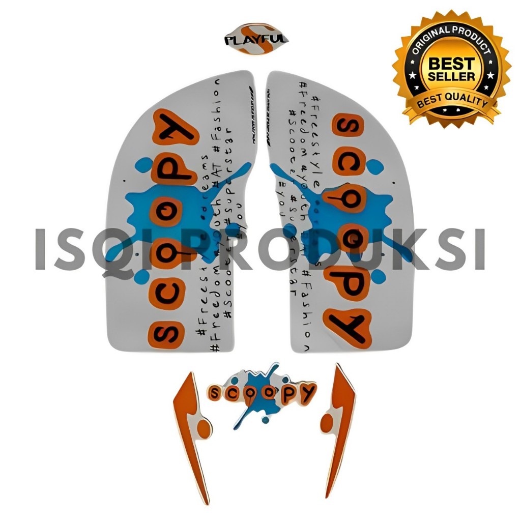 STIKER STRIPING LIS BODY MOTOR SCOOPY PLAYFUL 2017 LIS BODY SCOOPY PLAYFUL 2017 TERMURAH