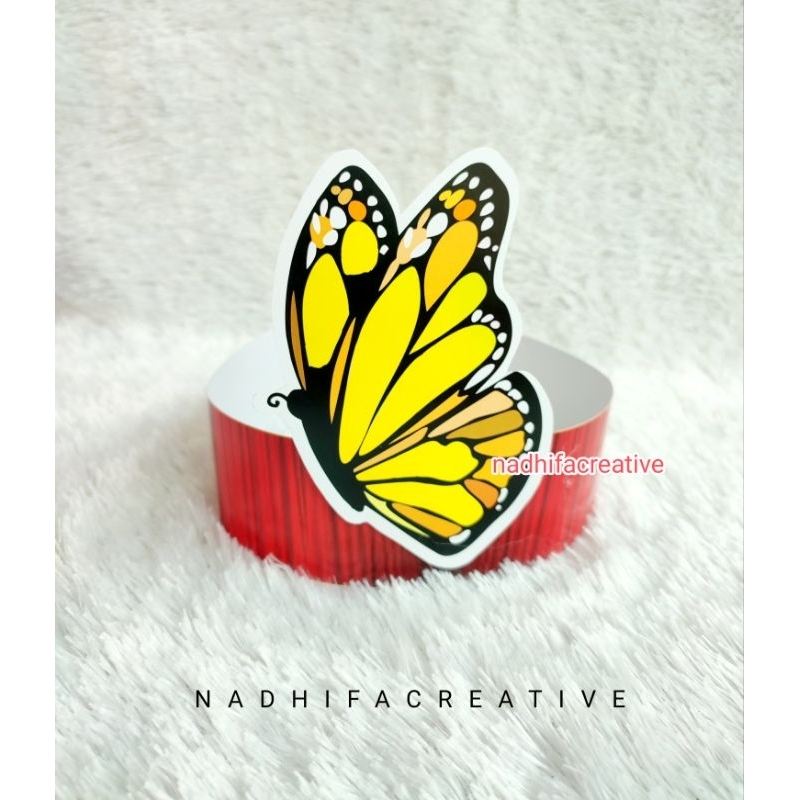 Topi Anak Gambar Hewan Kupu-kupu,semut,buaya,koala,kumbangkura-kura,kepiting,beruang,zebra Ready Sto