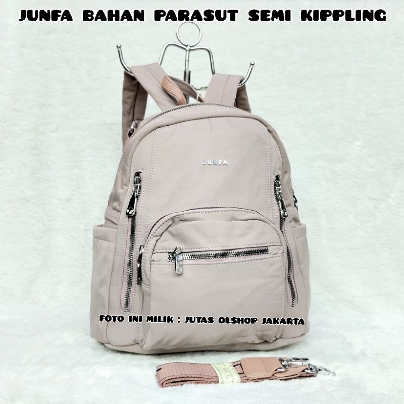 TAS RANSEL JUNFA MODE TERBARU 2484-536 BAHAN PARASUT MULTIFUNGSI