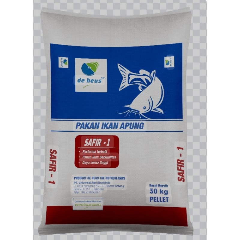 

Pelet ikan apung Safir (1 karung)