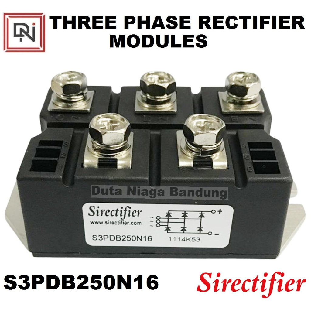 S3PDB250N16 Three phase module Sirectifier diode 3 phase 250 A 1600V module three phase