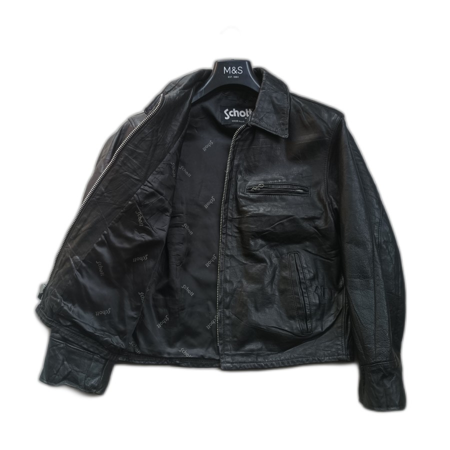 jaket kulit SCHOTT NYC caferacer leather jacket biker perfecto