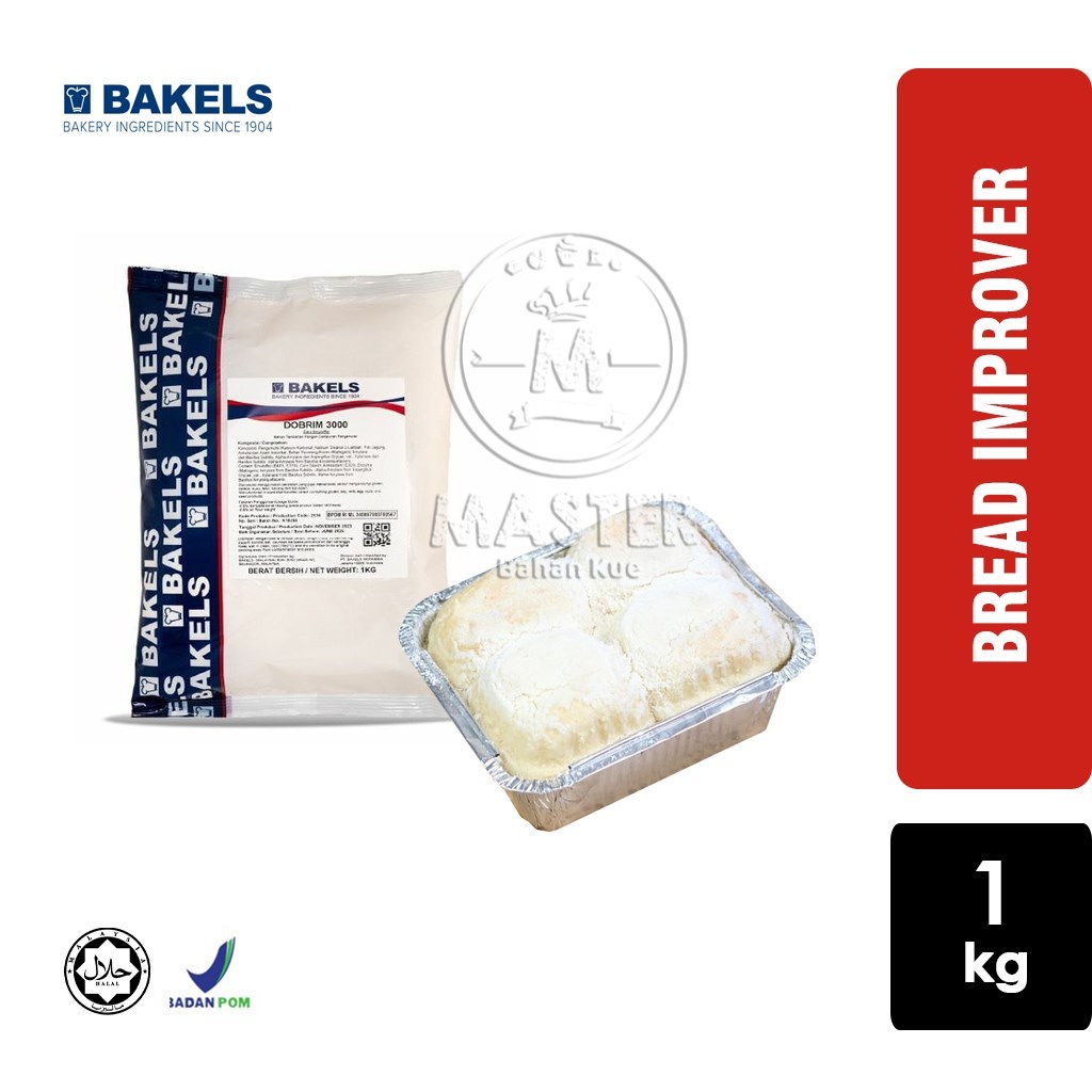 

Pelembut Roti DOBRIM 3000 Bakels Bread Improver Cake Emulsifier [Pouch 1 Kg]
