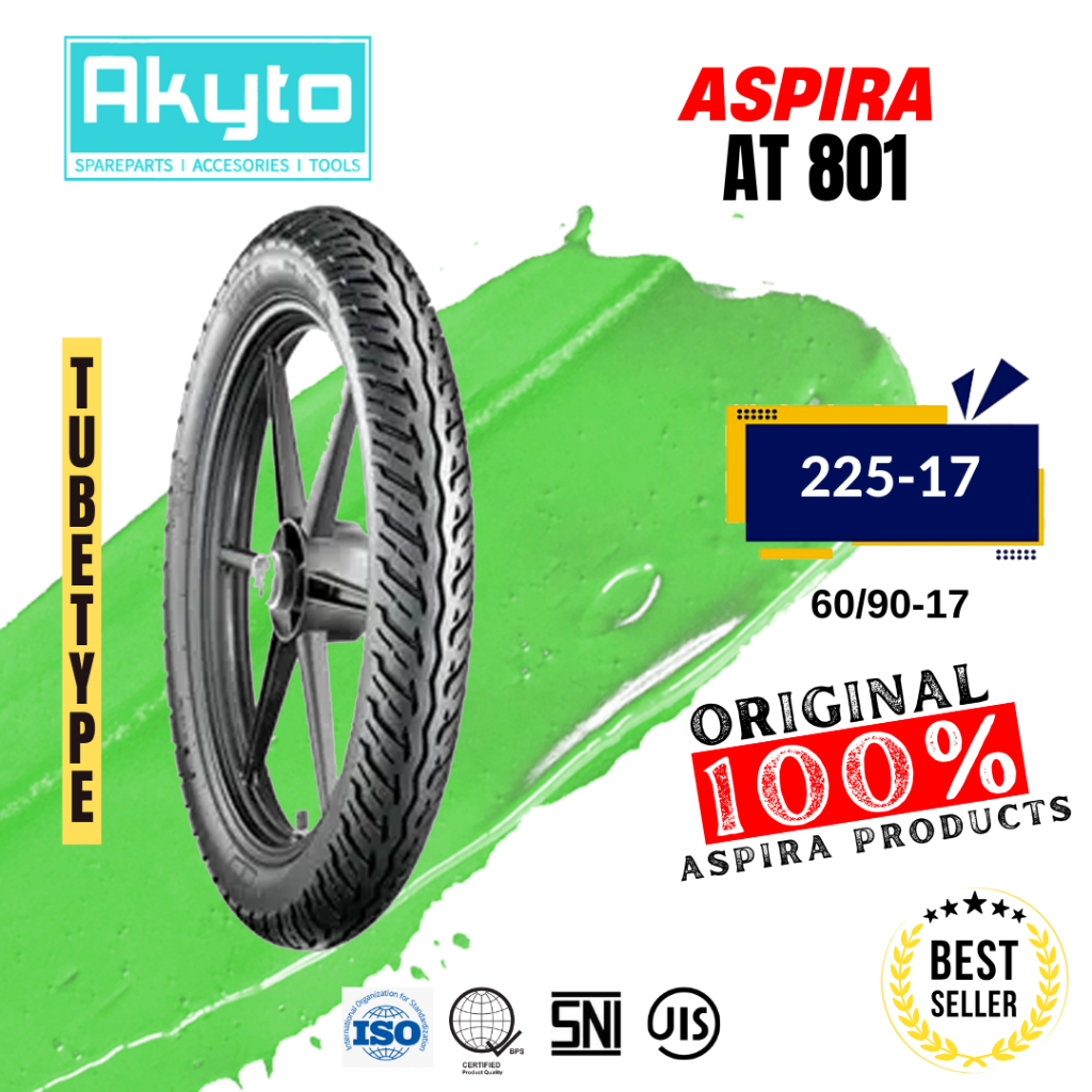BAN ASPIRA AT 801/ BAN TUBETYPE / BAN MOTOR RING 17 / BAN R17 / BAN LUAR / BAN NON TUBELESS / BAN MO