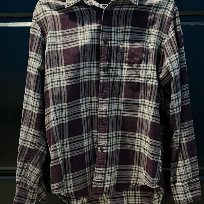 Uniqlo Flanel Maroon