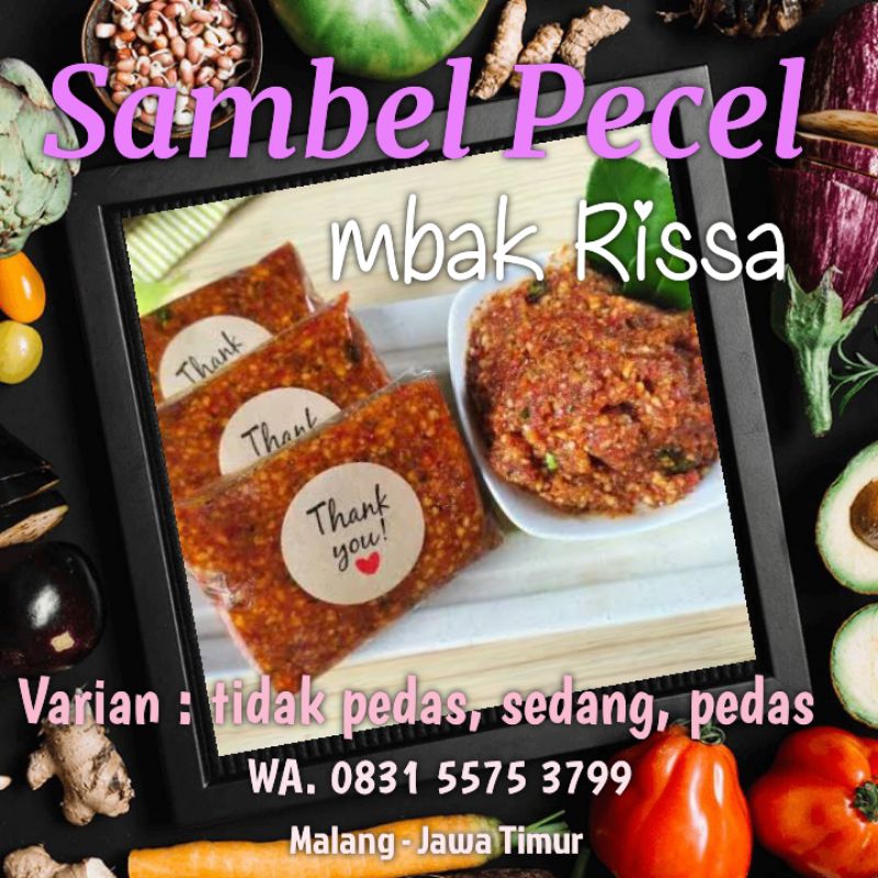

Sambel Pecel "mbak Rissa" (tidak pedas, sedang, super pedas)