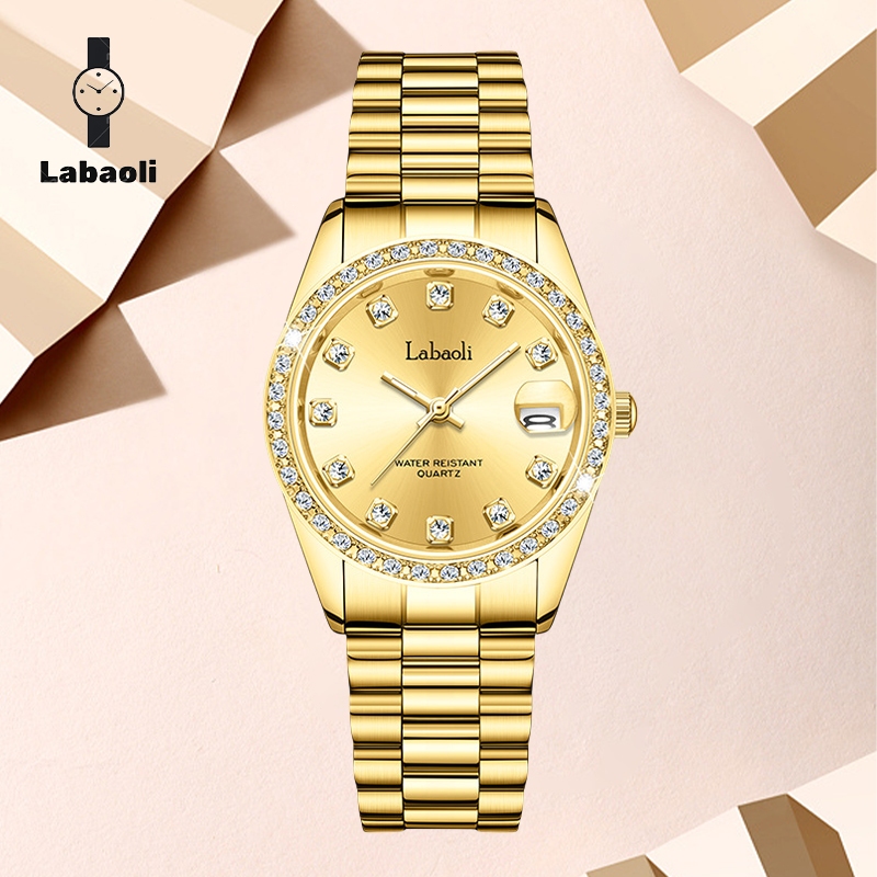 Jam berlian perempuan terkenal, jam bisnis, jam penjualan panas, jam penuh berlian wanita fashionabl