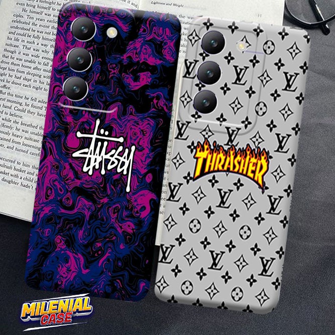 (MJA01) Softcase Vivo Y100 5G/Y100 4G Clear case Motif Brand Pro Camera Camera belakang