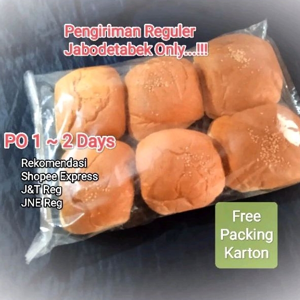 

Roti Burger Wijen Besar Isi 6 pcs